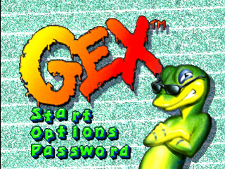 Gex title screen for Playstation